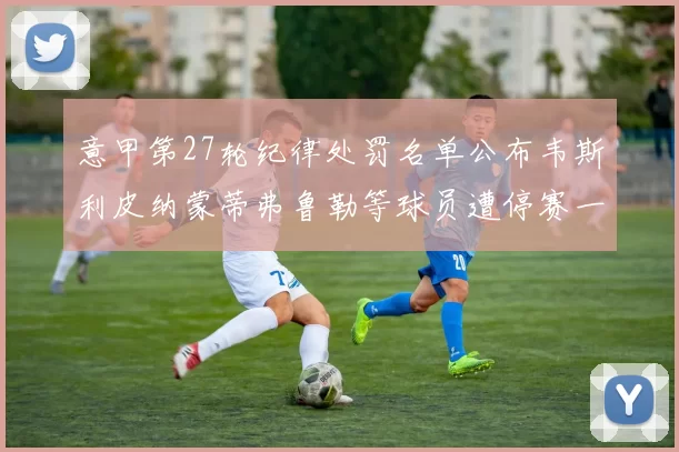 意甲第27轮纪律处罚名单公布韦斯利皮纳蒙蒂弗鲁勒等球员遭停赛一轮