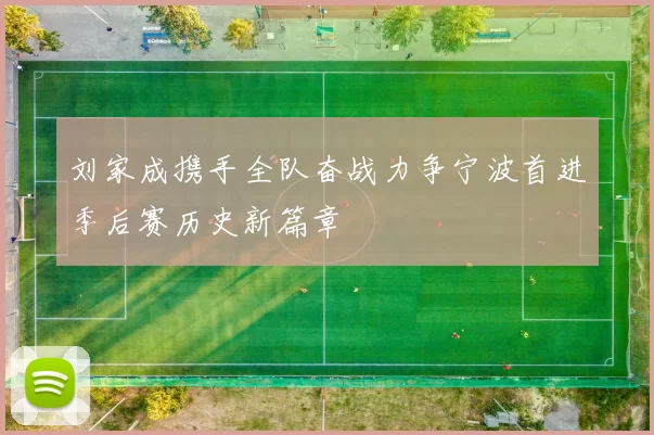 刘家成携手全队奋战力争宁波首进季后赛历史新篇章